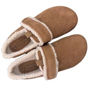 White Mountain Suede Shearling‎ Lined Footbed Clogs Women’s 6 New In Box